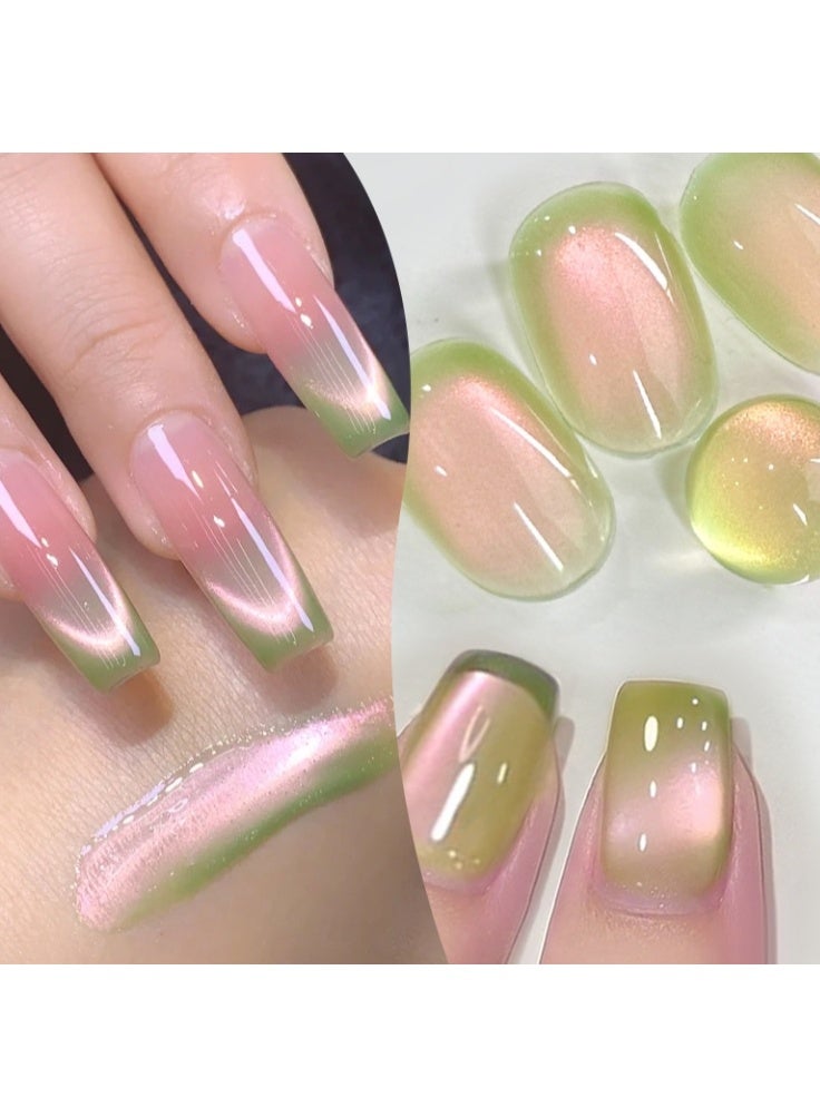 Born Pretty 9D Cat Eye Gel Nail Polish,Cat Magnetic Gel Polish 10ml Polaris Black Base Effect ,Nail Art Soak-off Gel Polish, Sparkle Stunning Gel Polish Guava Color - Image 2